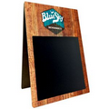 Wood Look Chalkboard Mini A-frame Table Tent